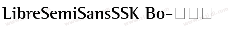 LibreSemiSansSSK Bo字体转换